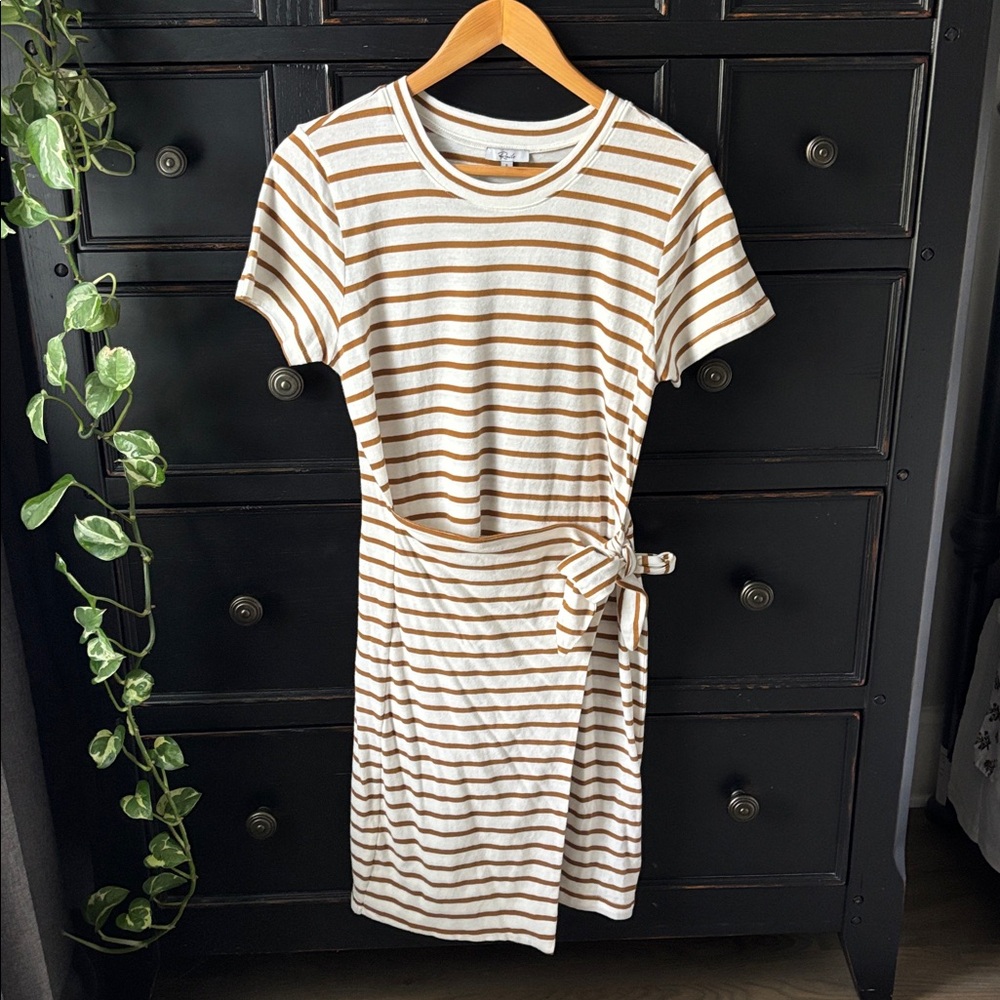 Rails Women’s size S ‘Edie Dress’ in Carmel Stripe Color, 100% Cotton